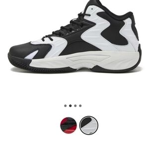 Black and White High-Top Sneakers